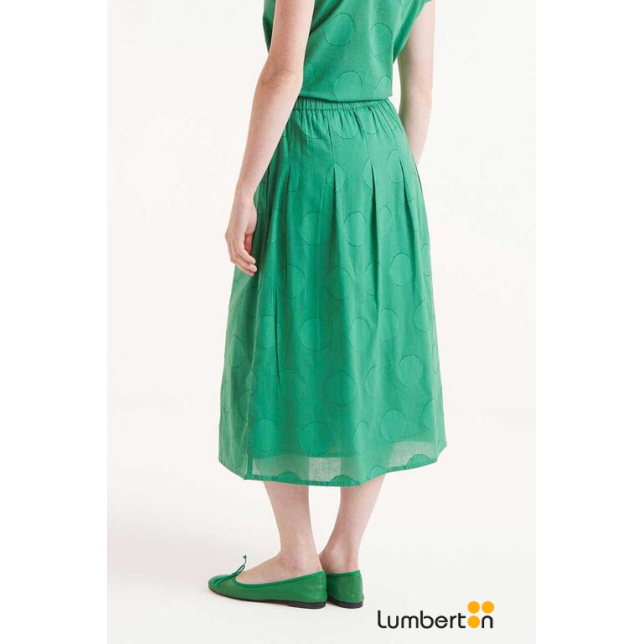 Falda Estampada Circulos Verde 45012