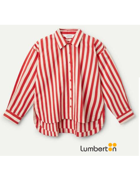 Camisa Rayas Roja 40005