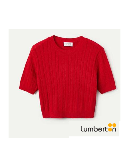 Jersey Punto Manga Corta Rojo 10320R