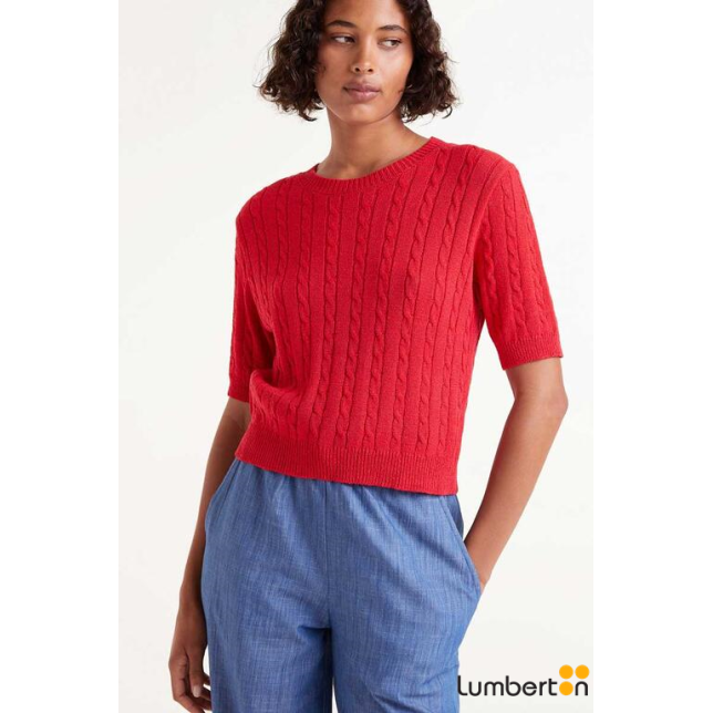 Jersey Punto Manga Corta Rojo 10320R